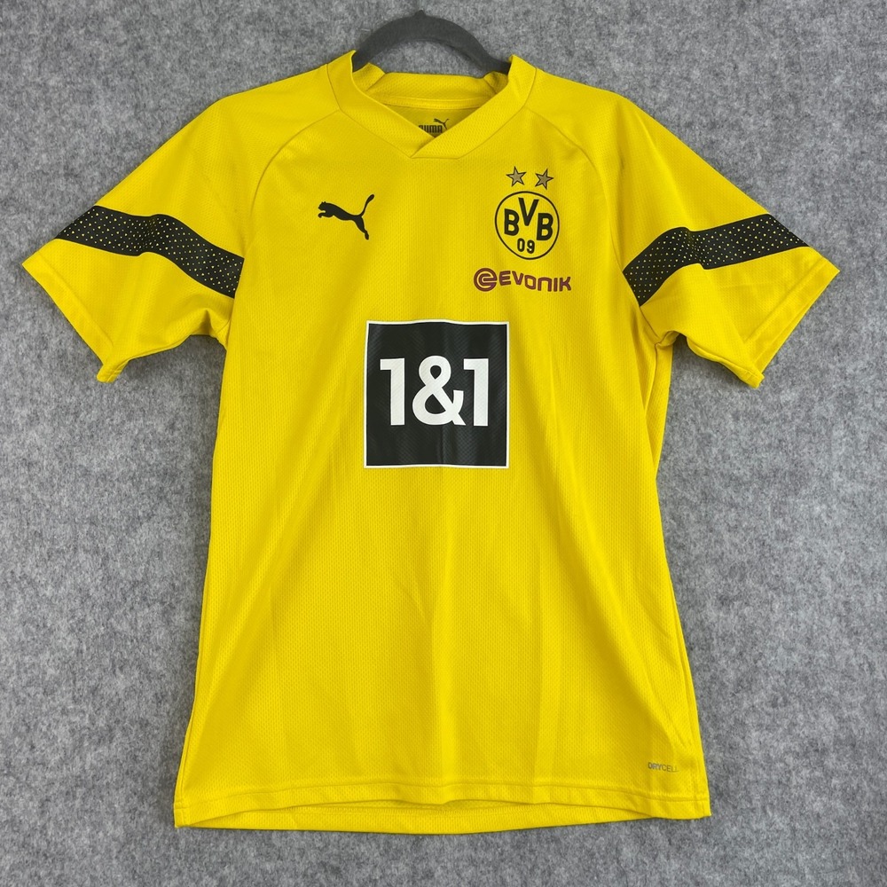 Borussia Dortmund Puma Home Training Shirt Jersey Mens Medium Yellow Soccer